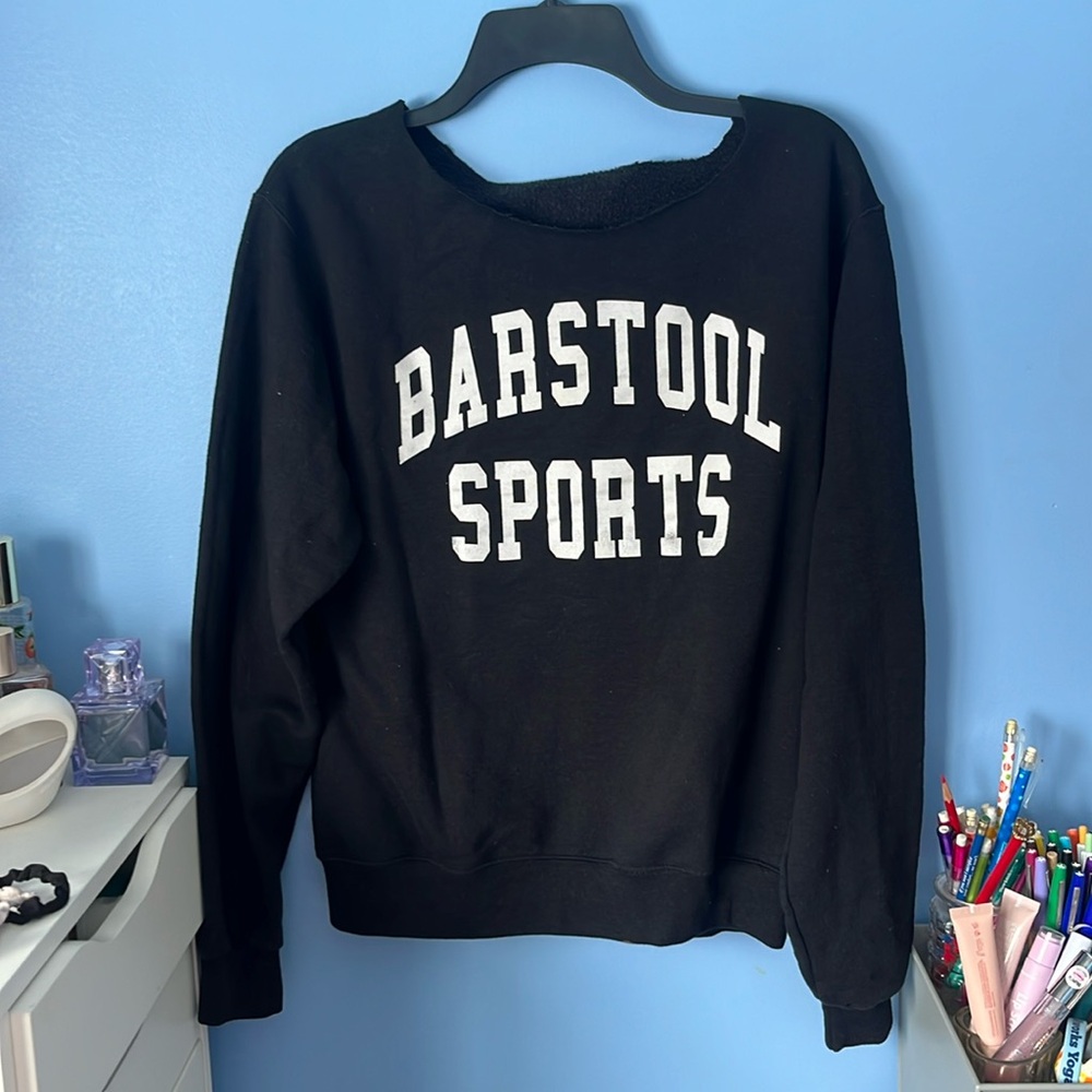Barstool sports cut neck crew neck